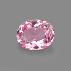 1.74 ct Pink Tourmaline Gemstone, Tourmaline Gem in Oval Facet Shape for Sale.