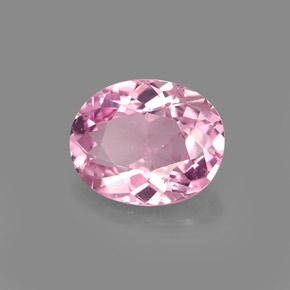1.74 ct Pink Tourmaline Stone, Natural Tourmaline in Oval Facet Shape for Sale