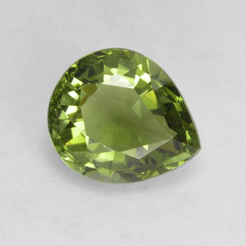 1.2ct Pear Facet Yellowish Green Tourmaline Gem for sale 1.2ct Pear Facet Yellowish Green Tourmaline Gem (ID: 230314)
