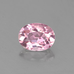 0.88 ct Pink Tourmaline Gemstone, Tourmaline Gem in Oval Facet Shape for Sale.