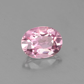 0.88 ct Pink Tourmaline Stone, Natural Tourmaline in Oval Facet Shape for Sale
