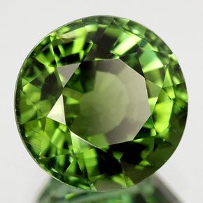 2.52 ct Green Tourmaline Stone, Natural Tourmaline in Round Facet Shape for Sale