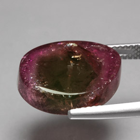 Tourmaline Gemstone in 16.2 x 12.9 mm Size for Sale, Tourmaline Stone in Multicolor Color