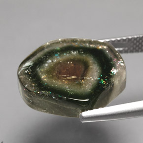 Tourmaline Gemstone in 15.5 x 15.1 mm Size for Sale, Tourmaline Stone in Multicolor Color