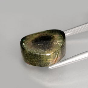 Tourmaline Gemstone in 13 x 11.8 mm Size for Sale, Tourmaline Stone in Multicolor Color
