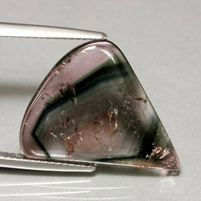 8.02 ct Multicolor Tourmaline Stone, Natural Tourmaline in Sliced Crystal Shape for Sale
