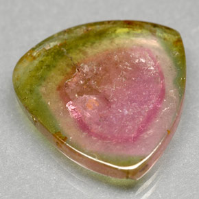 7.50 ct Multicolor Tourmaline Gemstone, Tourmaline Gem in Sliced Crystal Shape for Sale.