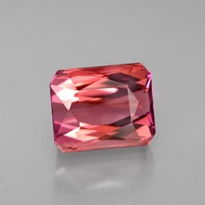 4.93 ct Pink Tourmaline Gemstone, Tourmaline Gem in Octagon / Scissor Cut Shape for Sale.