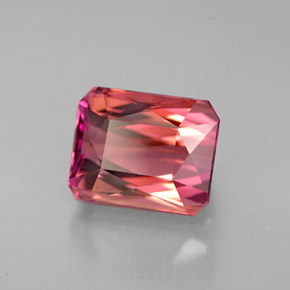 4.93 ct Pink Tourmaline Stone, Natural Tourmaline in Octagon / Scissor Cut Shape for Sale