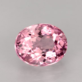 2.90 ct Pink Tourmaline Stone, Natural Tourmaline in Oval Facet Shape for Sale