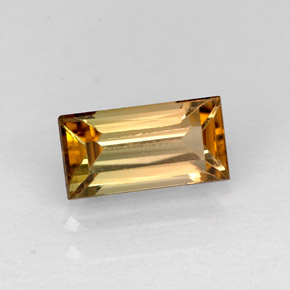 1.03 ct Yellow Tourmaline Stone, Natural Tourmaline in Baguette Facet Shape for Sale