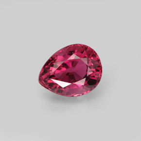 1.24 ct Pink Tourmaline Gemstone, Tourmaline Gem in Pear Facet Shape for Sale.