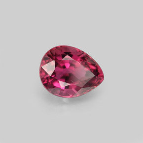 1.24 ct Pink Tourmaline Stone, Natural Tourmaline in Pear Facet Shape for Sale