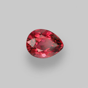 0.99 ct Pink Tourmaline Stone, Natural Tourmaline in Pear Facet Shape for Sale