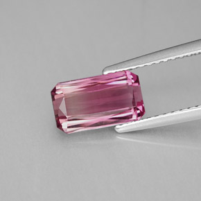 1.97 ct Pink Tourmaline Gemstone, Tourmaline Gem in Octagon Facet Shape for Sale.
