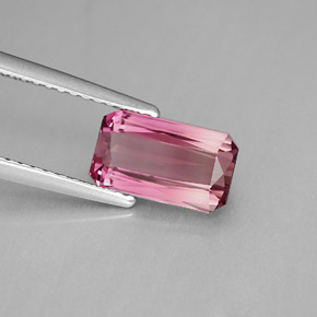 1.97 ct Pink Tourmaline Stone, Natural Tourmaline in Octagon Facet Shape for Sale