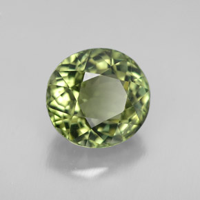 3.10 ct Green Tourmaline Stone, Natural Tourmaline in Oval Facet Shape for Sale