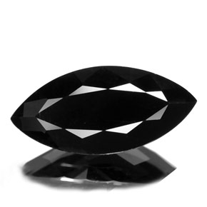 4.97 ct Black Tourmaline Gemstone, Tourmaline Gem in Marquise Facet Shape for Sale.