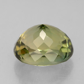 Tourmaline Gemstone in 9.1 x 7.8 mm Size for Sale, Tourmaline Stone in Yellowish Green Color