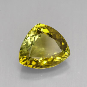 4.12 ct Multicolor Tourmaline Stone, Natural Tourmaline in Trillion Facet Shape for Sale