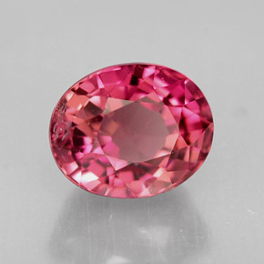 1.45 ct Pink Tourmaline Gemstone, Tourmaline Gem in Oval Facet Shape for Sale.