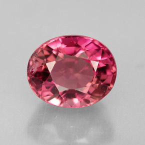 1.45 ct Pink Tourmaline Stone, Natural Tourmaline in Oval Facet Shape for Sale