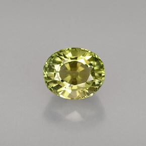 1.29 ct Green Tourmaline Gemstone, Tourmaline Gem in Oval Facet Shape for Sale.