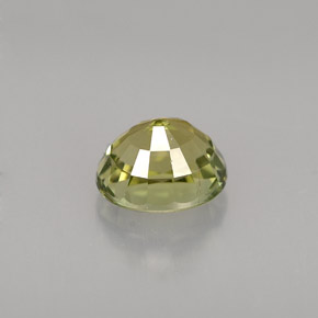 Tourmaline Gemstone in 7.1 x 6 mm Size for Sale, Tourmaline Stone in Yellowish Green Color