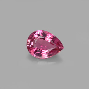 0.90 ct Pink Tourmaline Gemstone, Tourmaline Gem in Pear Facet Shape for Sale.