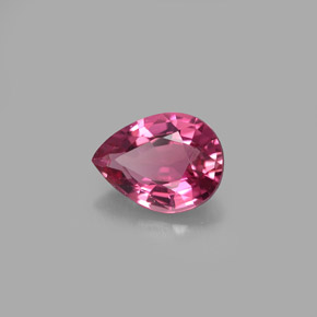 0.90 ct Pink Tourmaline Stone, Natural Tourmaline in Pear Facet Shape for Sale