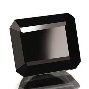 1.76 ct Black Tourmaline Stone, Natural Tourmaline in Octagon Facet Shape for Sale
