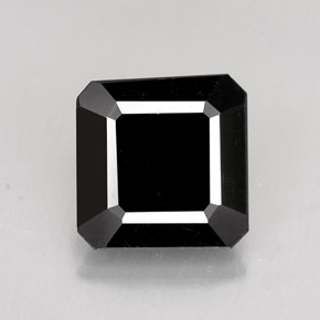 1.41 ct Black Tourmaline Gemstone, Tourmaline Gem in Octagon Facet Shape for Sale.