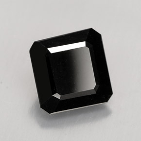 1.41 ct Black Tourmaline Stone, Natural Tourmaline in Octagon Facet Shape for Sale