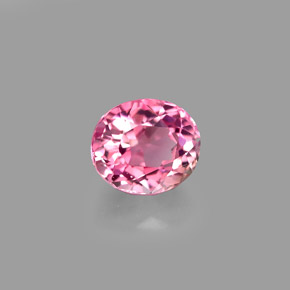 1.22 ct Pink Tourmaline Stone, Natural Tourmaline in Oval Facet Shape for Sale
