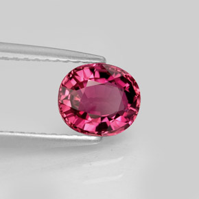 1.01 ct Pink Tourmaline Stone, Natural Tourmaline in Oval Facet Shape for Sale
