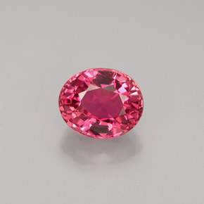 1.12 ct Pink Tourmaline Gemstone, Tourmaline Gem in Oval Facet Shape for Sale.