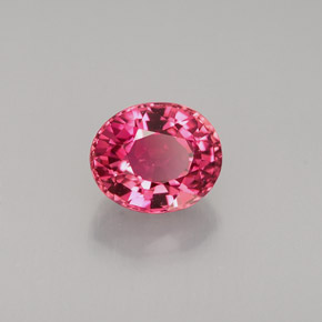 1.12 ct Pink Tourmaline Stone, Natural Tourmaline in Oval Facet Shape for Sale