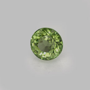 1.00 ct Green Tourmaline Stone, Natural Tourmaline in Round Facet Shape for Sale