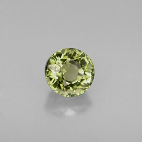 1.09 ct Green Tourmaline Stone, Natural Tourmaline in Round Facet Shape for Sale