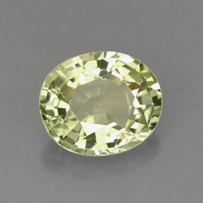1.16 ct Green Tourmaline Stone, Natural Tourmaline in Oval Facet Shape for Sale