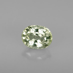 1.10 ct Green Tourmaline Gemstone, Tourmaline Gem in Oval Facet Shape for Sale.