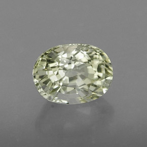 1.15 ct Green Tourmaline Stone, Natural Tourmaline in Oval Facet Shape for Sale