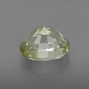 Tourmaline Gemstone in 7 x 5.3 mm Size for Sale, Tourmaline Stone in Light Golden Green Color