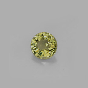 0.75 ct Green Tourmaline Stone, Natural Tourmaline in Round Facet Shape for Sale