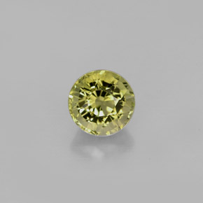 0.86 ct Green Tourmaline Gemstone, Tourmaline Gem in Round Facet Shape for Sale.