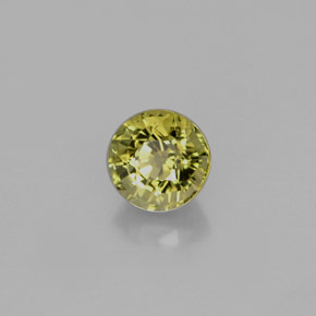 0.86 ct Green Tourmaline Stone, Natural Tourmaline in Round Facet Shape for Sale