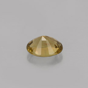Tourmaline Gemstone in 6.8 x 5.5 mm Size for Sale, Tourmaline Stone in Greenish Golden Brown Color