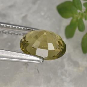 Tourmaline Gemstone in 6.7 x 5.2 mm Size for Sale, Tourmaline Stone in Yellow Color