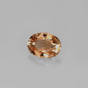 0.87 ct Yellow Tourmaline Stone, Natural Tourmaline in Oval Facet Shape for Sale