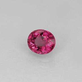 0.85 ct Pink Tourmaline Stone, Natural Tourmaline in Oval Facet Shape for Sale